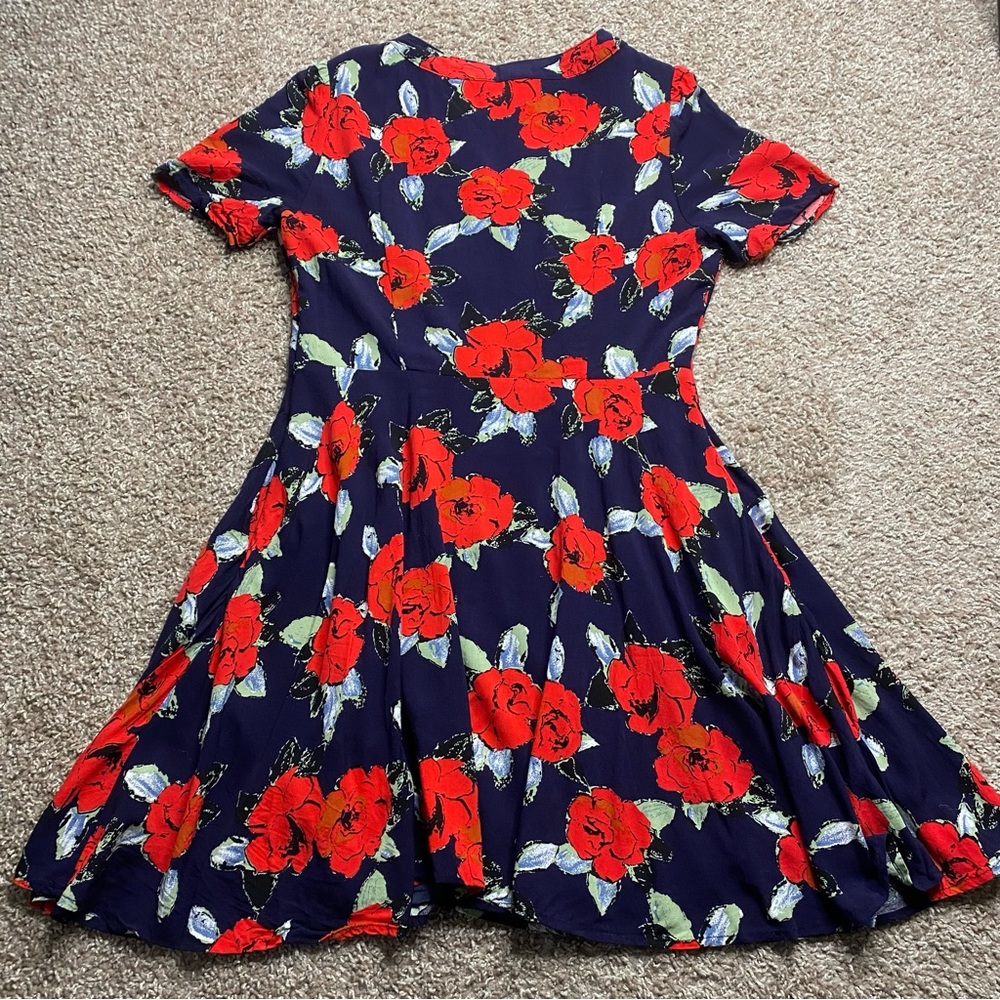 ASOS Rage Printed Tea Dress US 8 UK 12 - Picture 2 of 12